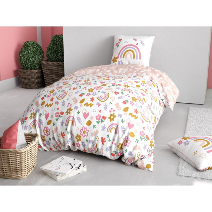 Parure housse de couette 2PCS en coton 57 fils - TYSSIA
