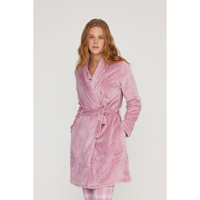 Vestaglia donna unity in coral con fusciacca Noidinotte