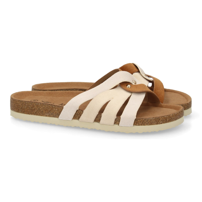 Sandalia plana mujer cómoda, diseño de tiras