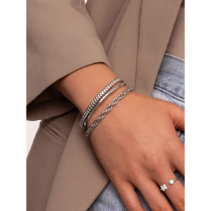 Bracciali Spinning Rope Chain in Acciaio