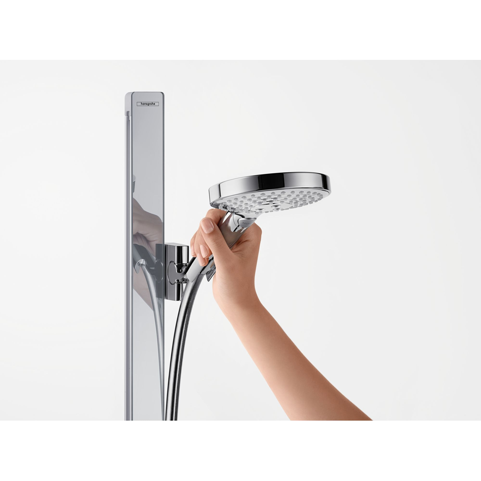 Set de douche 120 3 jets avec barre Uninca'E 150 cm et porte-savon chromé Raindance Select