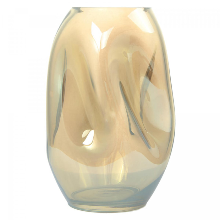 Vase soufflé à la bouche en verre LIHO