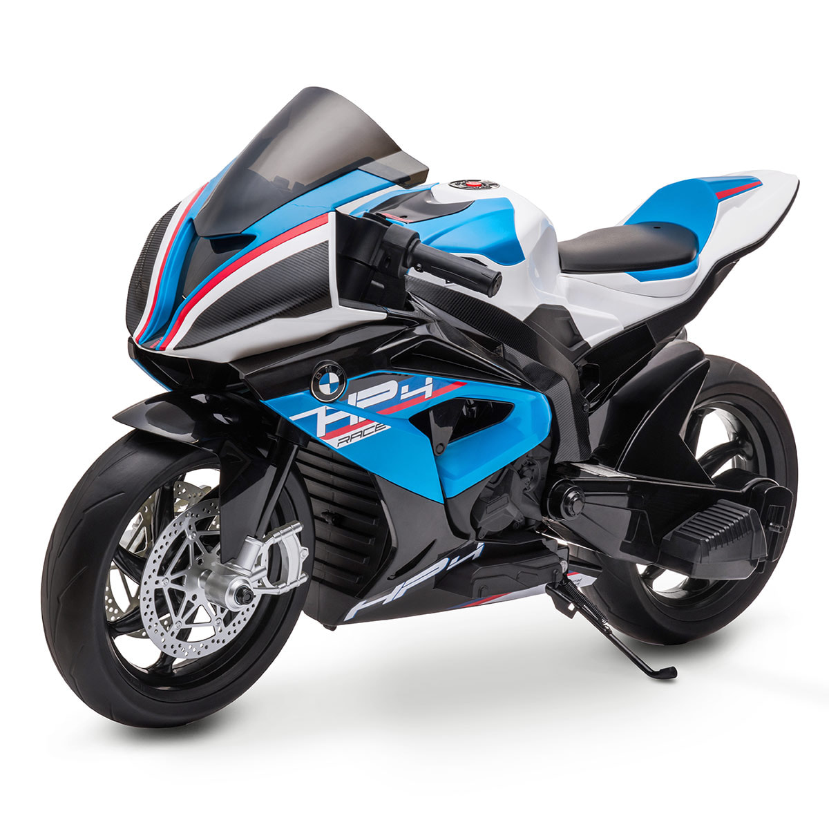 Moto eléctrica niños BMW HP4 Blue 12V recargable triciclo infantil +3 años