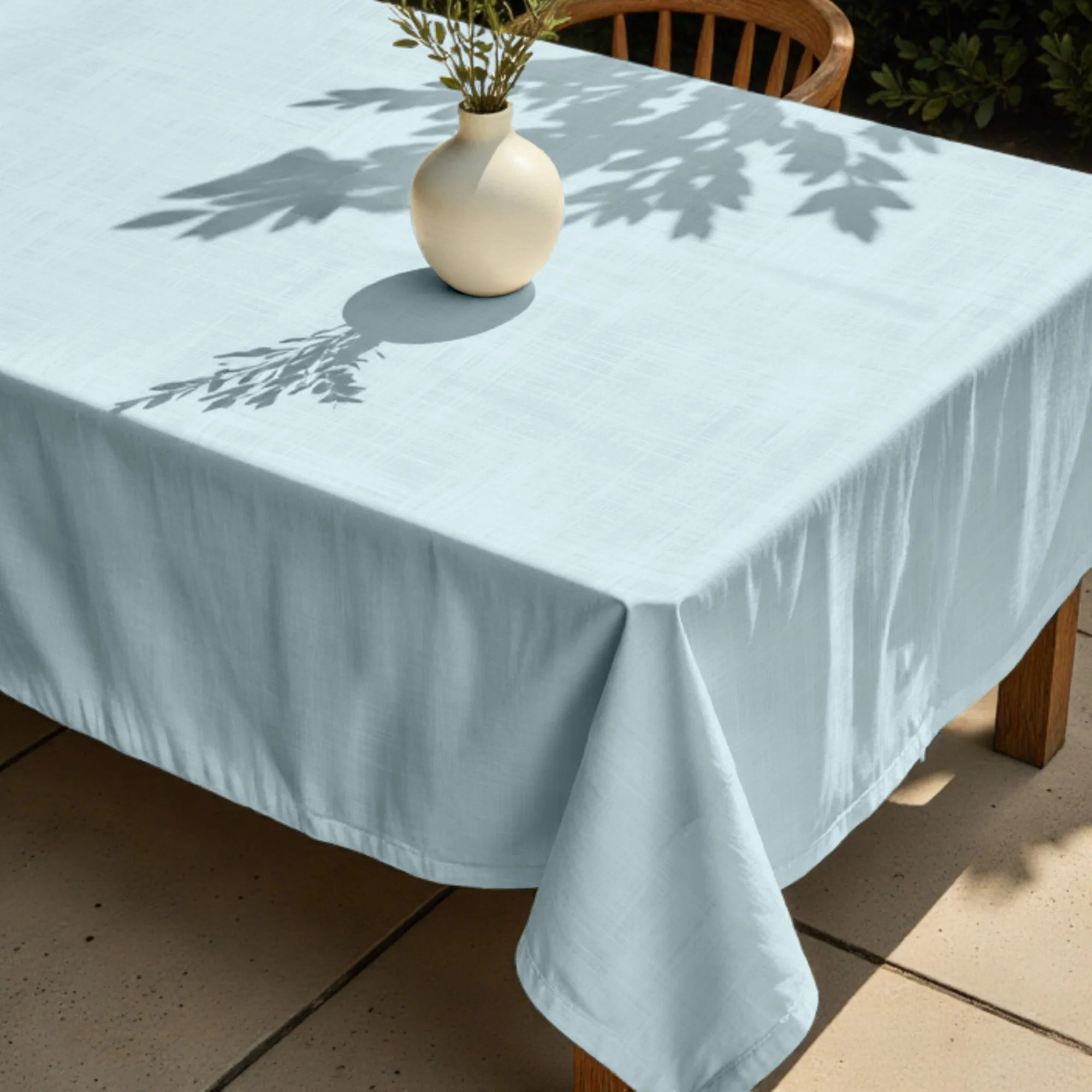 Nappe anti-taches au toucher tissu Bleu