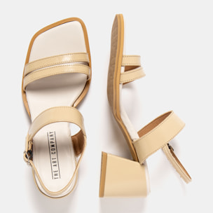 Sandalias con tacón 2010 NAPPA SHINNY CHAMPAGNE / VERONA color Champagne