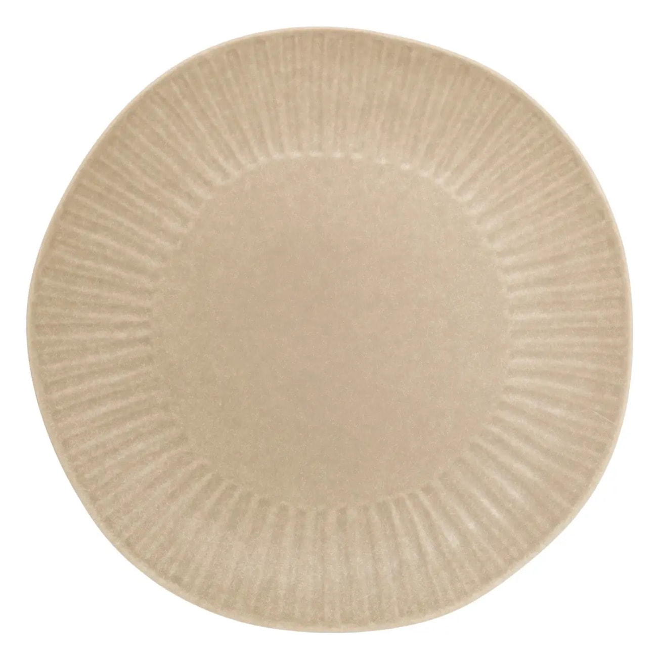 Assiette de présentation Nyero ronde D.32cm beige