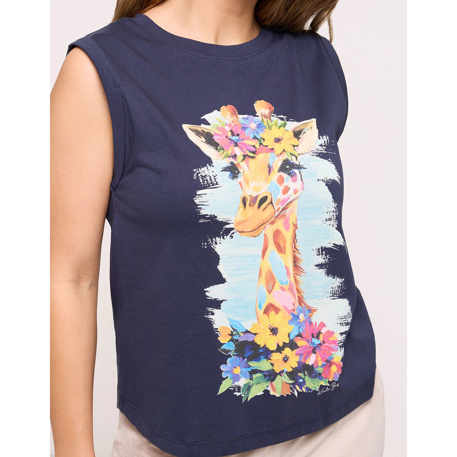 Camiseta Tirantes Azul Marino - Jirilda