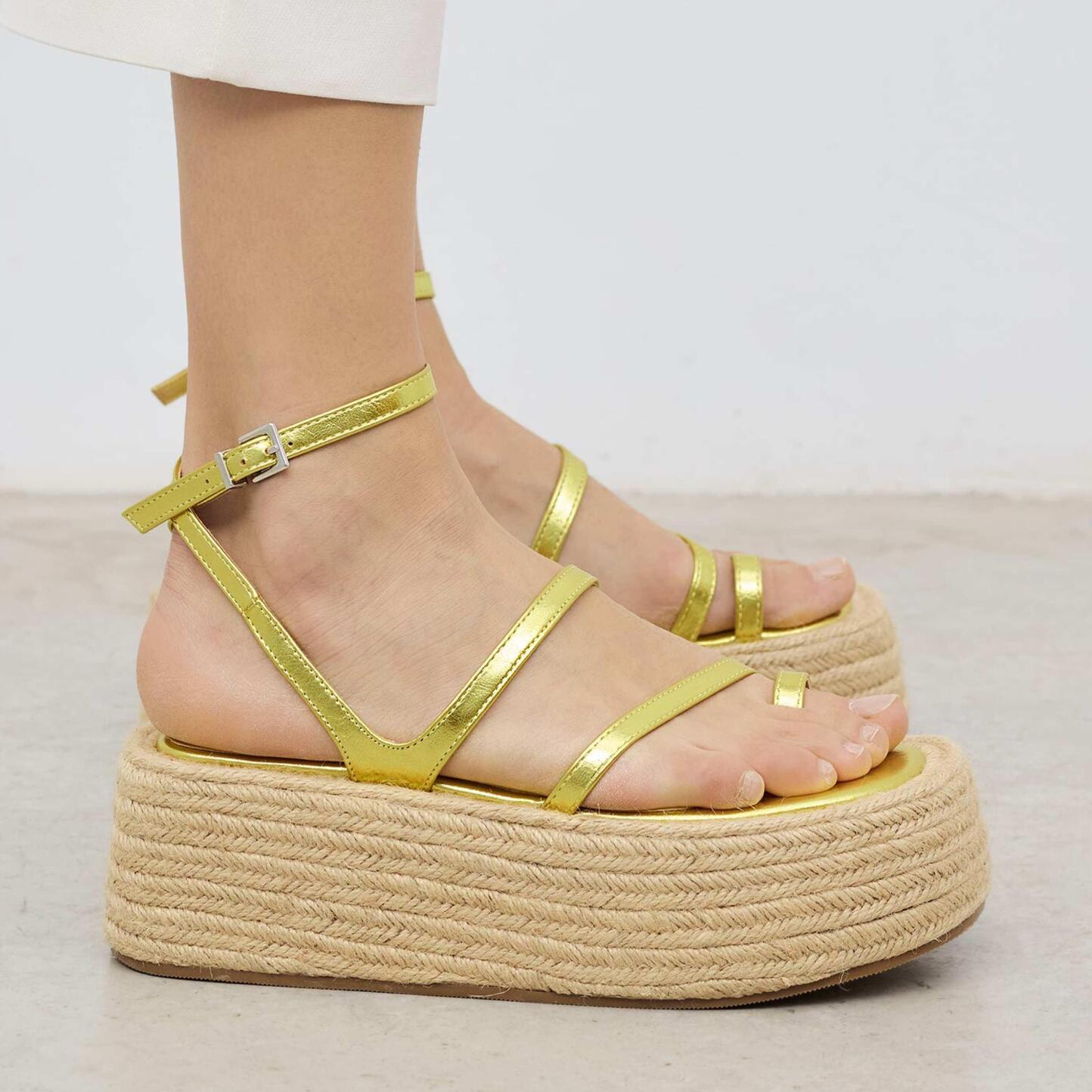 Sandalias de plataforma - Elina- 8 cm