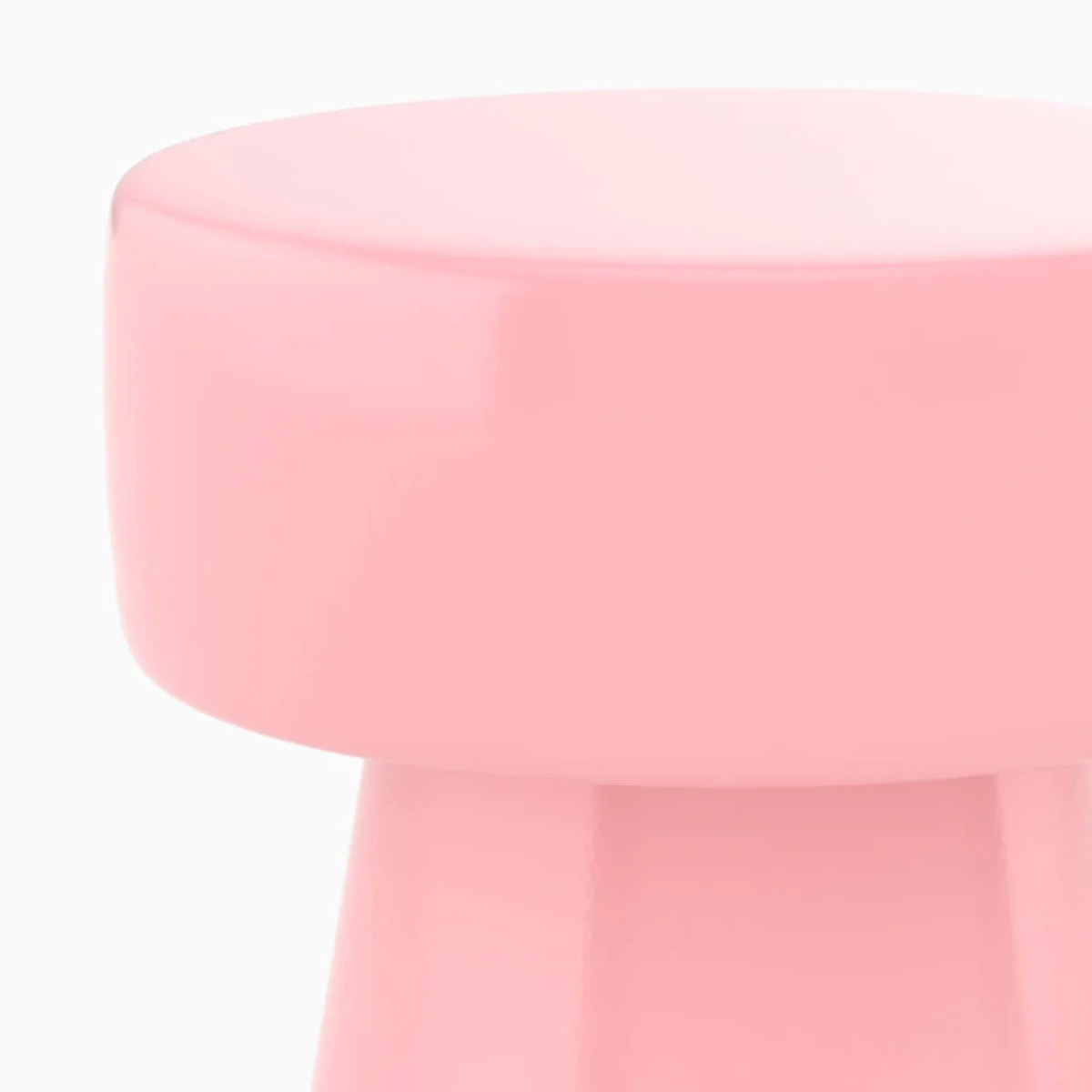 Table d'appoint ronde en métal rose D30 cm - Athéna