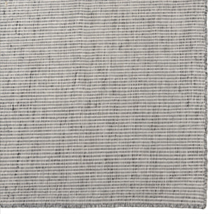 QUENTIN - Tapis rect 160x230cm en laine tissée couleur blanc/gris chiné