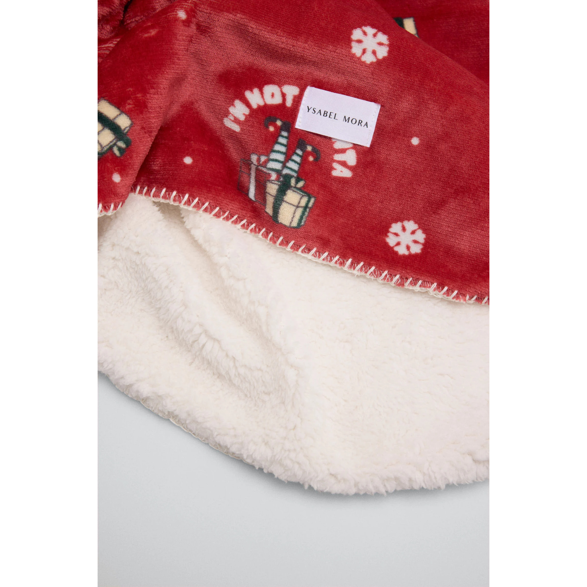 Coperta natalizia "Non sono Babbo Natale"