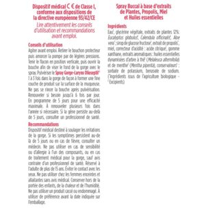 OLIOSEPTIL - Spray Gorge-Laynx - Idéal en cas de maux de gorge dès les premières gènes - Sans gaz propulseur - Dispositif Médical - 20 ml