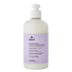 Masque 2 en 1 - Hydratation Boucles Certifié Bio 300ml
