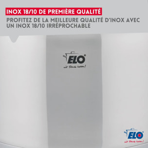 Set de 3 faitouts en inox 16 cm 20 cm et 26 cm Elo Citrin