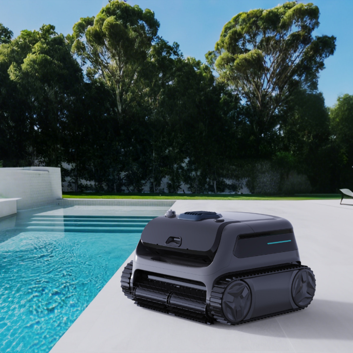 Bestway Robot nettoyeur de piscine Orion sans fil avec double filtration compatible tous revêtements