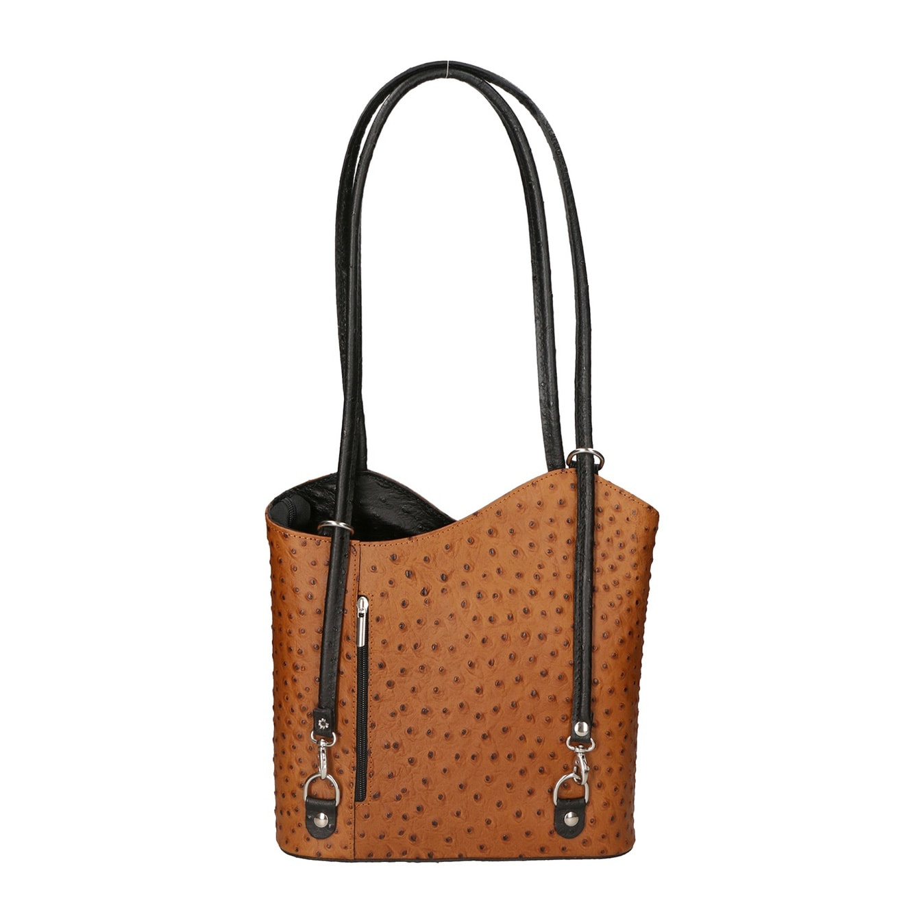 Zaino da donna in vera pelle - Modello Charlotte - 28.0 x 25.0 x 9.0 cm