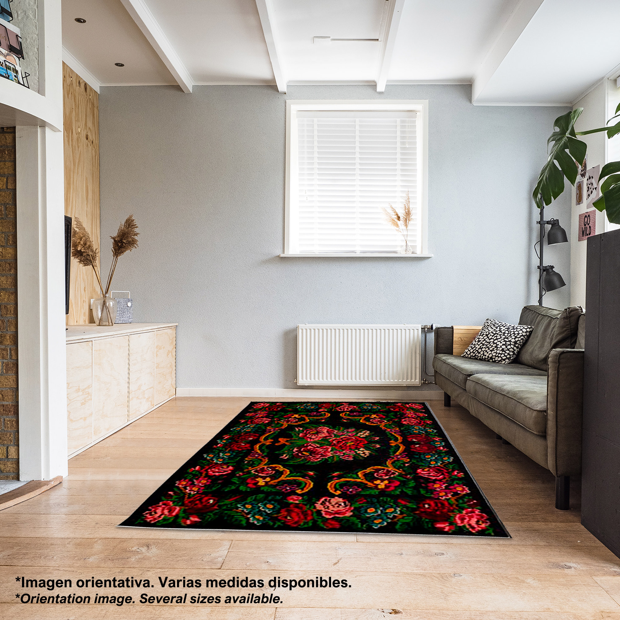 Alfombra de Poliester estampada 80 x 120cm