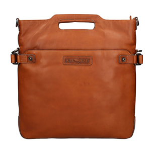 Borsa a tracolla  da uomo In Vera pelle Made in Italy 34x38x3 cm