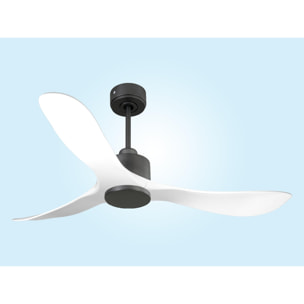 Ventilador de techo Reversible Termostato Wifi Motor DC Techos Inclinados Mando a Distancia Hypersilence Memoria TongaD132C0365188 PURLINE