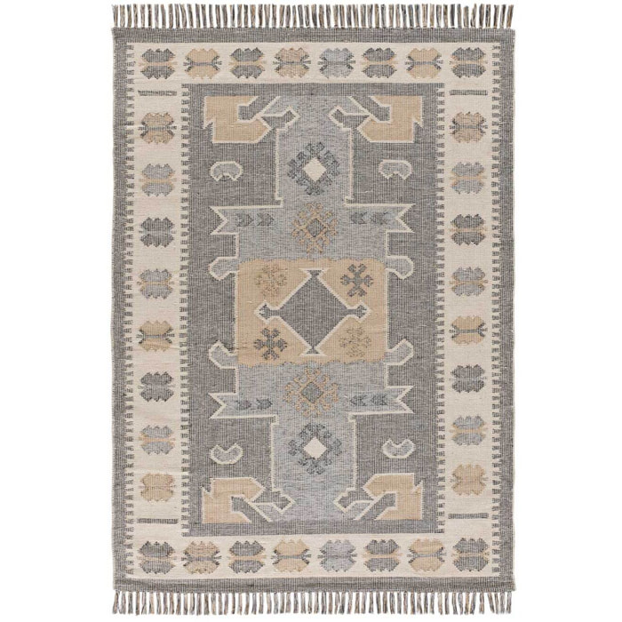 CHANDIA Alfombra kilim algodón reciclado multicolor, varias medidas disponibles