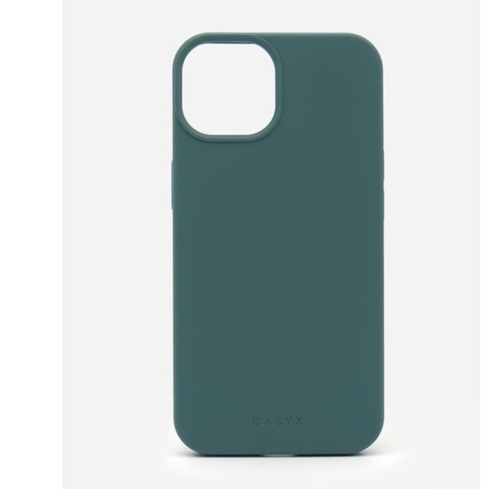 Coque CASYX iPhone 15 Plus Magsafe silli. Vert Sauge
