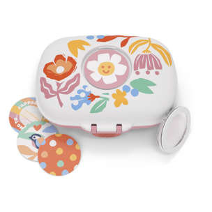 Boîte à goûter enfant Gram 600ml Rose Papercut