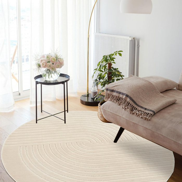 Tapis tendance ton sur ton aux motifs simples