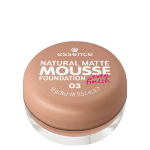 Natural Matte Mousse - Fond de Teint Mousse Fini Poudré