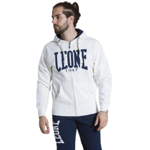 Felpa da uomo con cappuccio e zip Leone 1947 Apparel