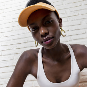 Pendientes Lux by Lux acabadoss en oro amarillo 18K