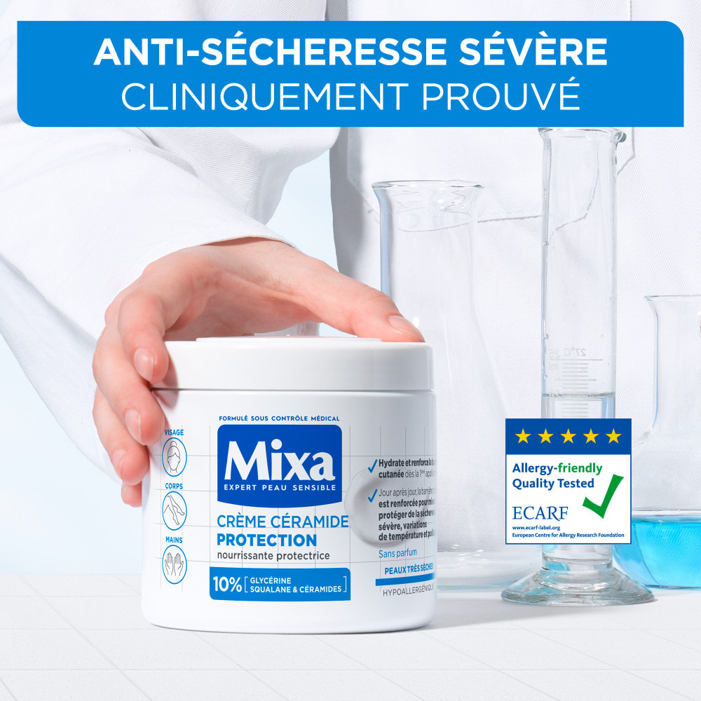 Mixa Crème Céramide Protection 400ml lot de 2