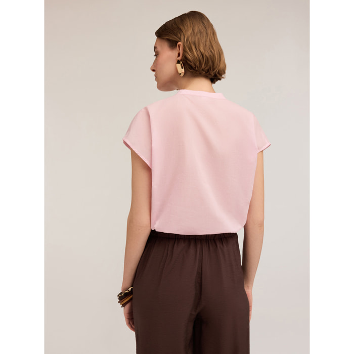 Motivi - Camicia con maniche a kimono - Rosa