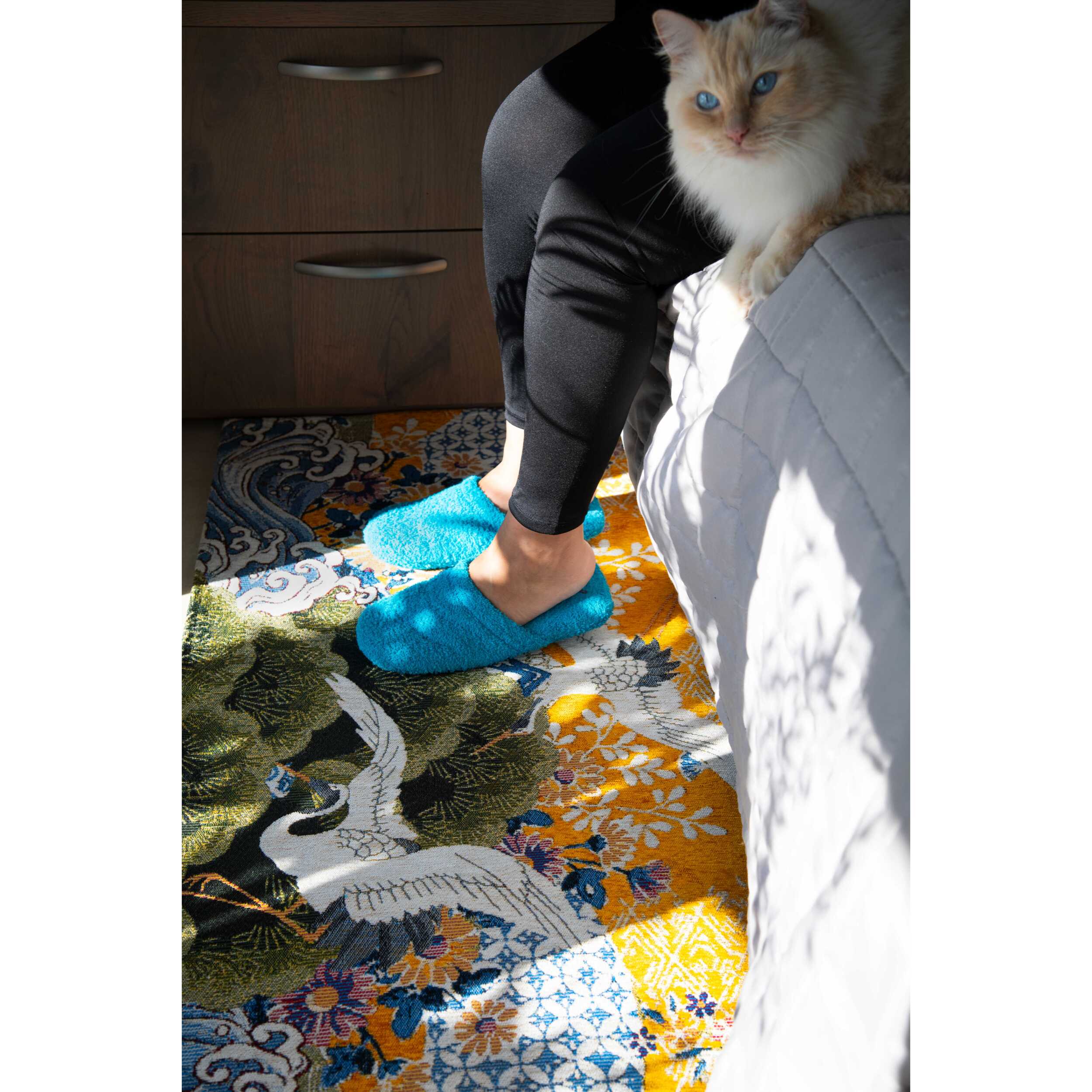 Tappeto Excelsa Kimono in poliestere e cotone 55x110x0,7 cm multicolore