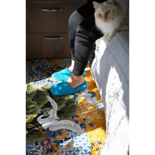 Tappeto Excelsa Kimono in poliestere e cotone 55x110x0,7 cm multicolore