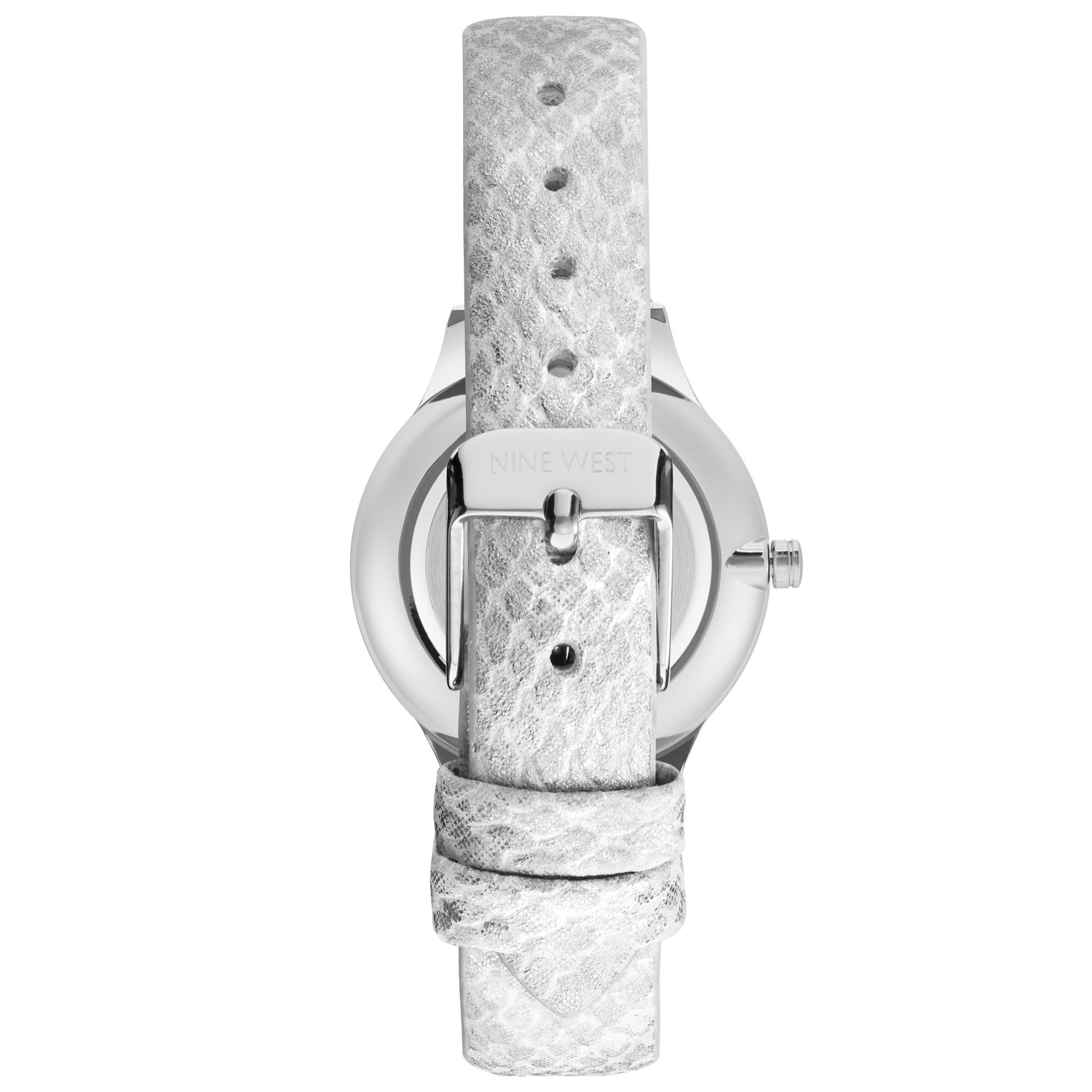Reloj Nine West NW-2559SVSI Mujer Analogico Cuarzo con Correa de Cuero