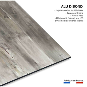 Tableau Cheval blanc aquarelle Tableau alu Dibond