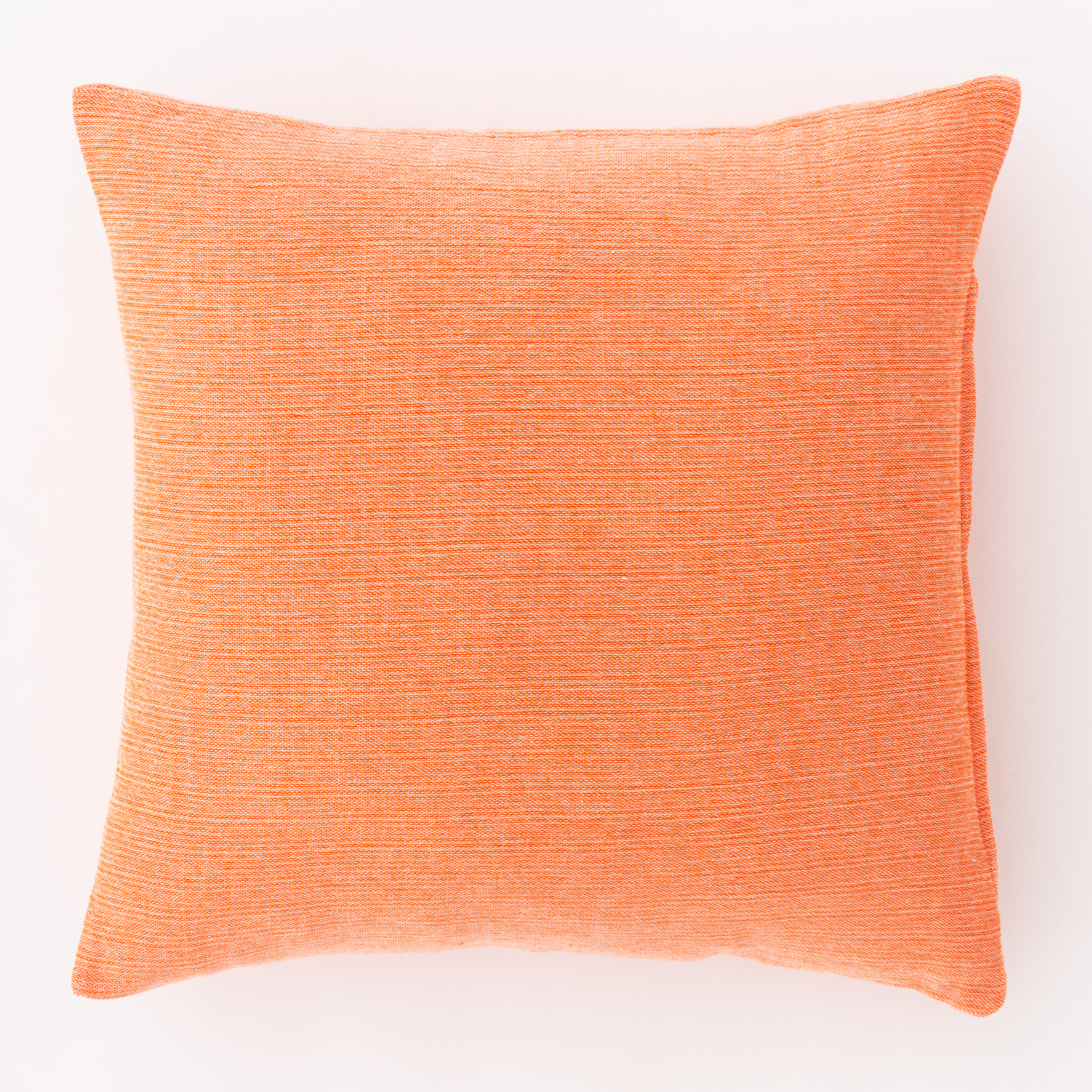 Housse de coussin en gaze coton orange 50x50