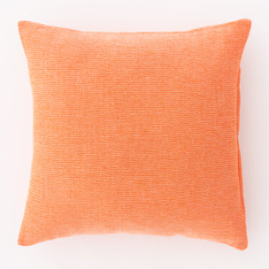 Housse de coussin en gaze coton orange 50x50