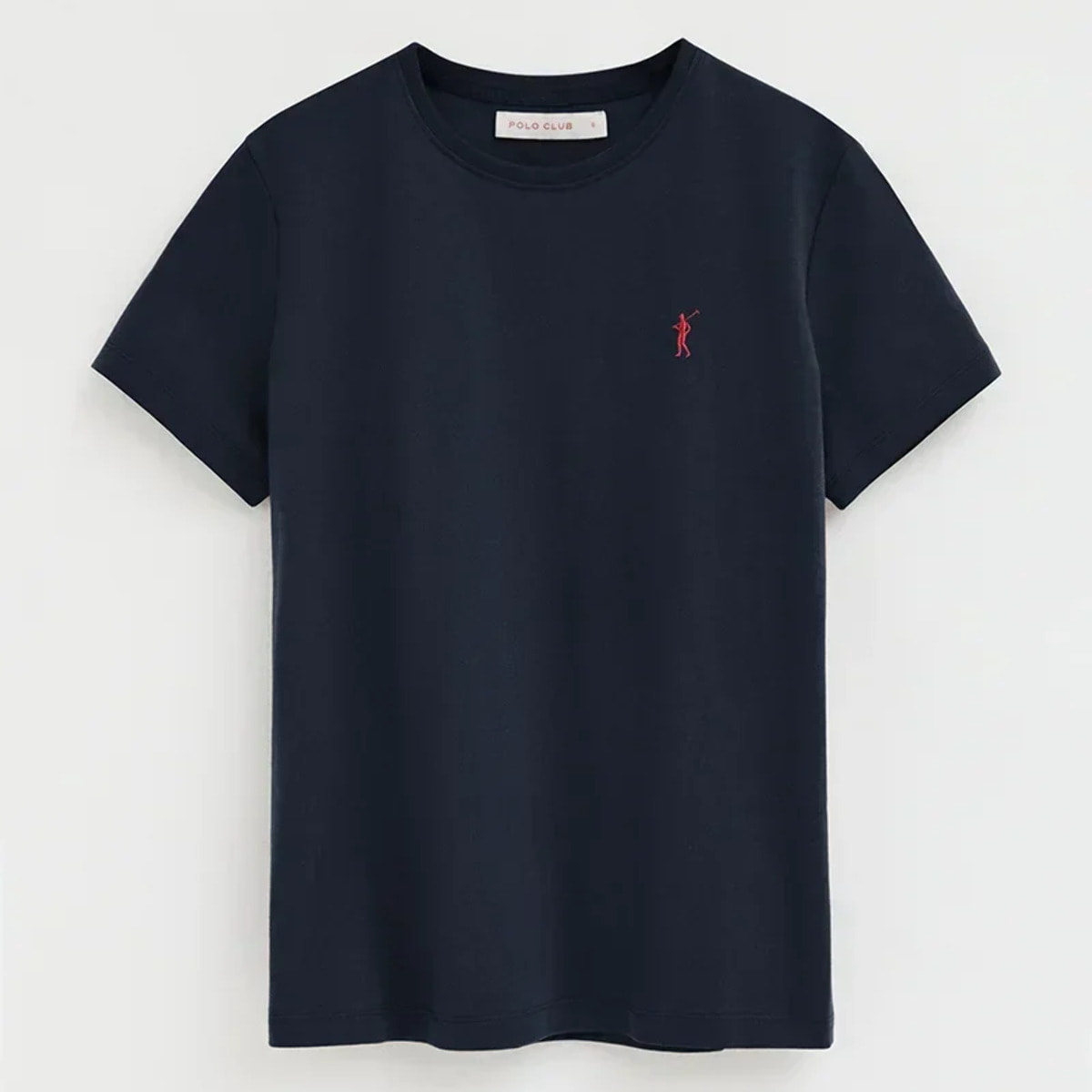 Pack mujer de tres camisetas negra, azul marino y blanca de manga corta y cuello redondo con bordado Rigby Go