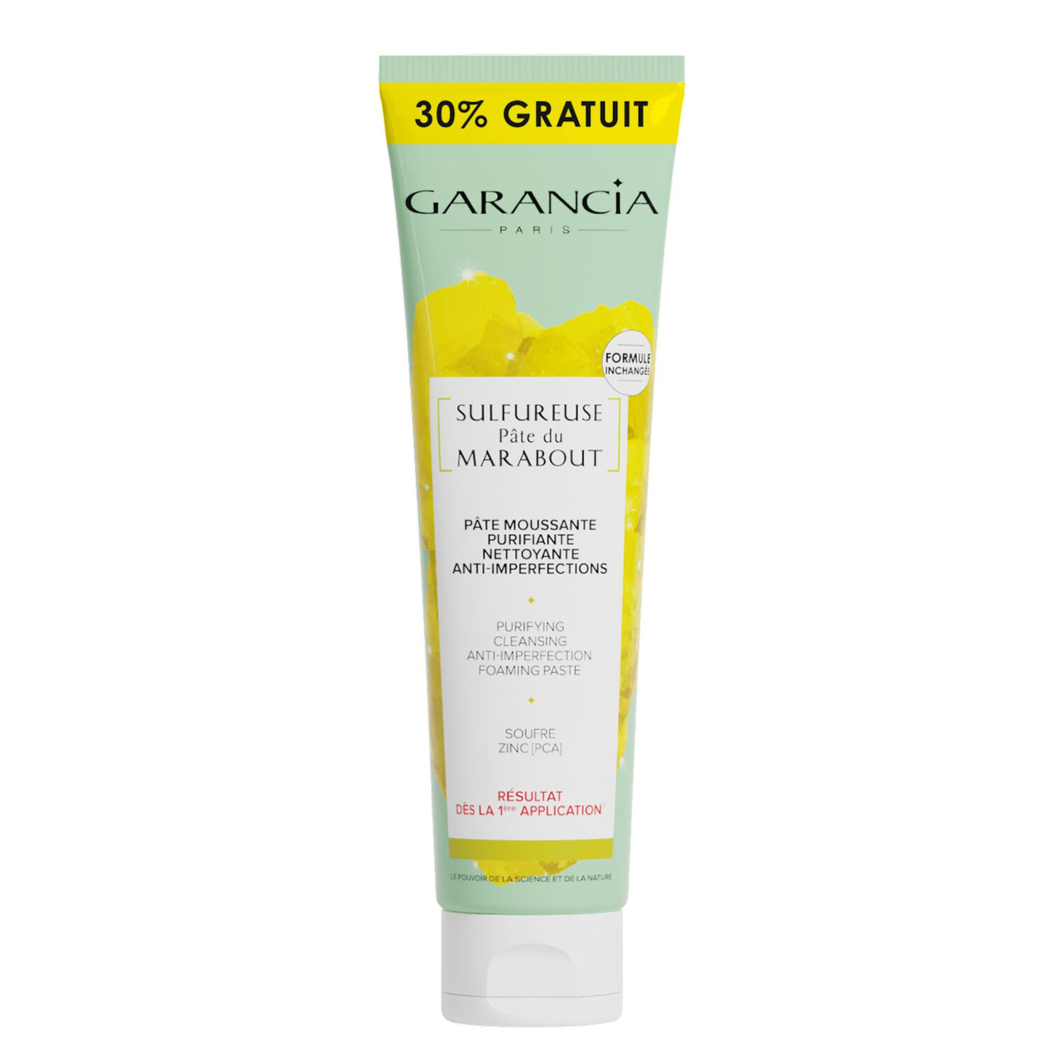 Sulfureuse Pâte du Marabout - Pâte Moussante Purifiante Nettoyante Anti-Imperfections 150 g