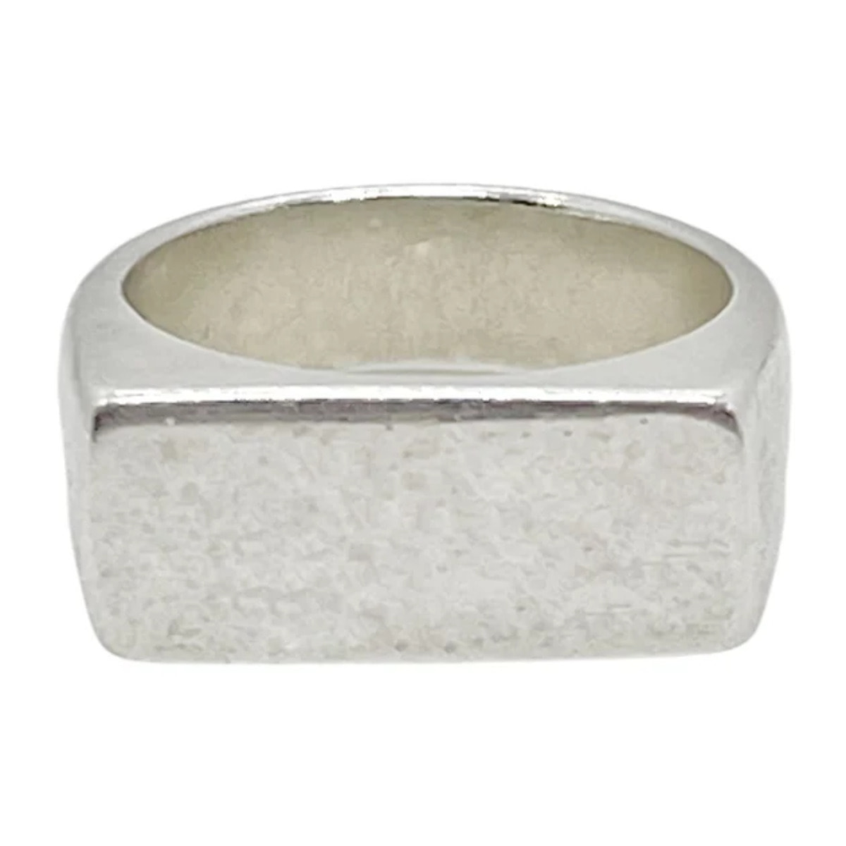 Anillo sello Plan plata 7micras T12