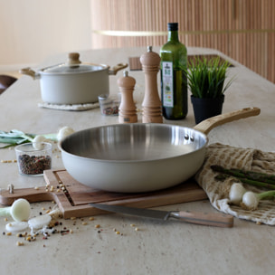 Batterie de cuisine 8 pièces en acier inoxydable - tous feux EASYNOX