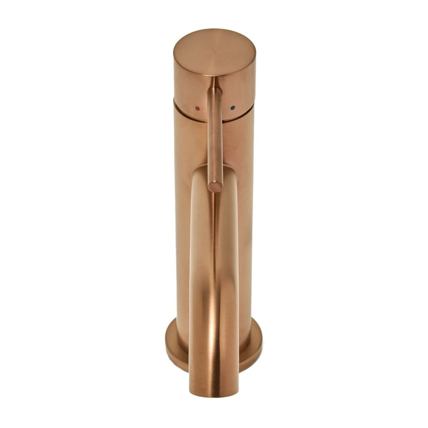 Aurum mitigeur lavabo sur pied 16,5 cm, à levier, sans vidage, or rose brossé (SATBAUR271BRG)