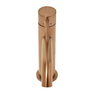 Aurum mitigeur lavabo sur pied 16,5 cm, à levier, sans vidage, or rose brossé (SATBAUR271BRG)