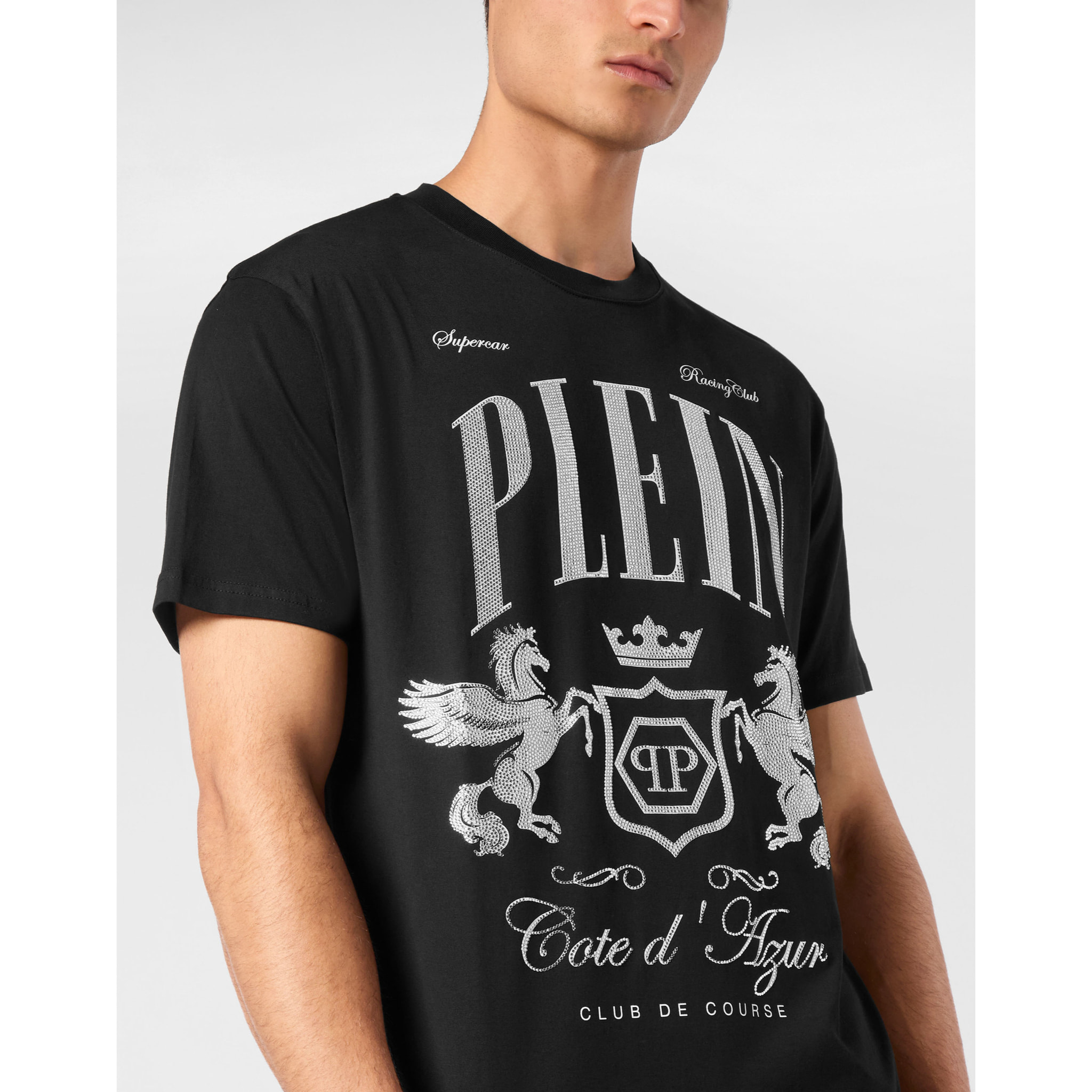 PHILIPP PLEIN T-Shirt Round Neck D AZUR