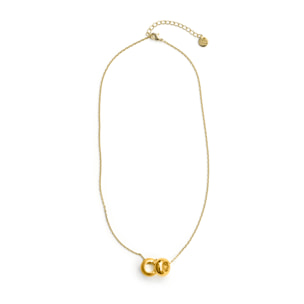 Collar acabado en oro amarillo de 18k