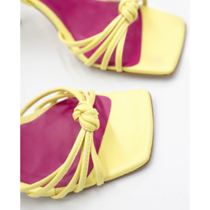 Sandalias de mujer de tacón con tiras