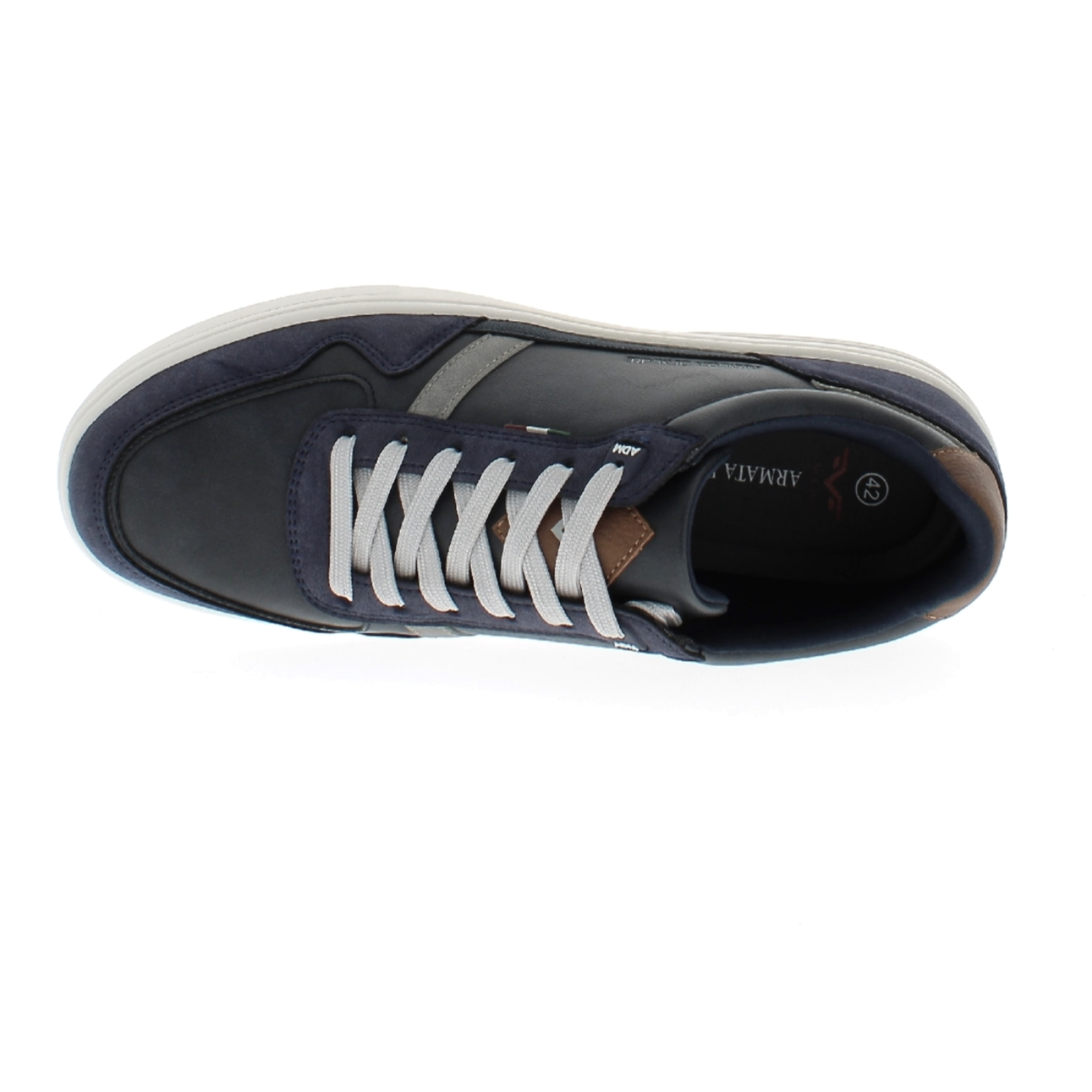 Armata di Mare Scarpe Uomo Sneakers Basse Stringate con Soletta Rimovibile in Memory Foam AMU W24M608 Navy