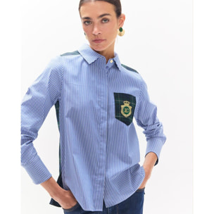 camicia a righe scozzesi