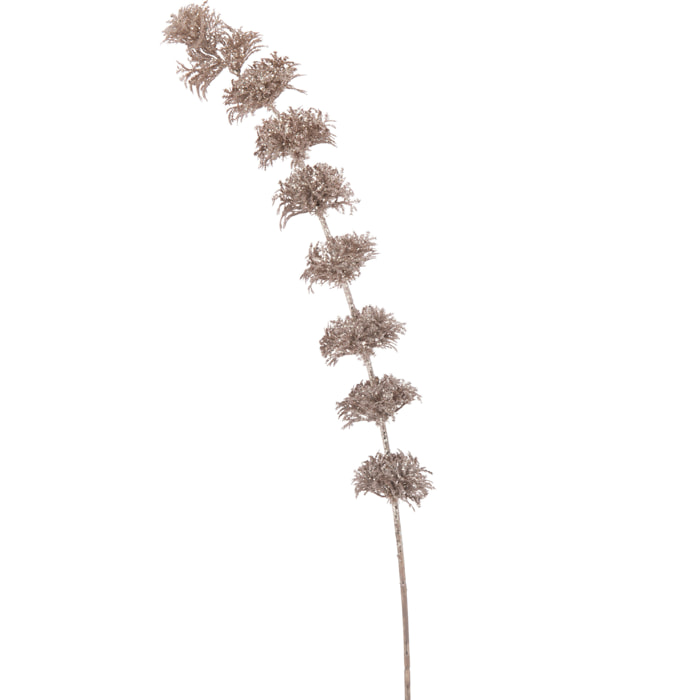 J-Line décoration Branche Clochettes D'irlande + Paillettes - plastique - rose - 12 pcs